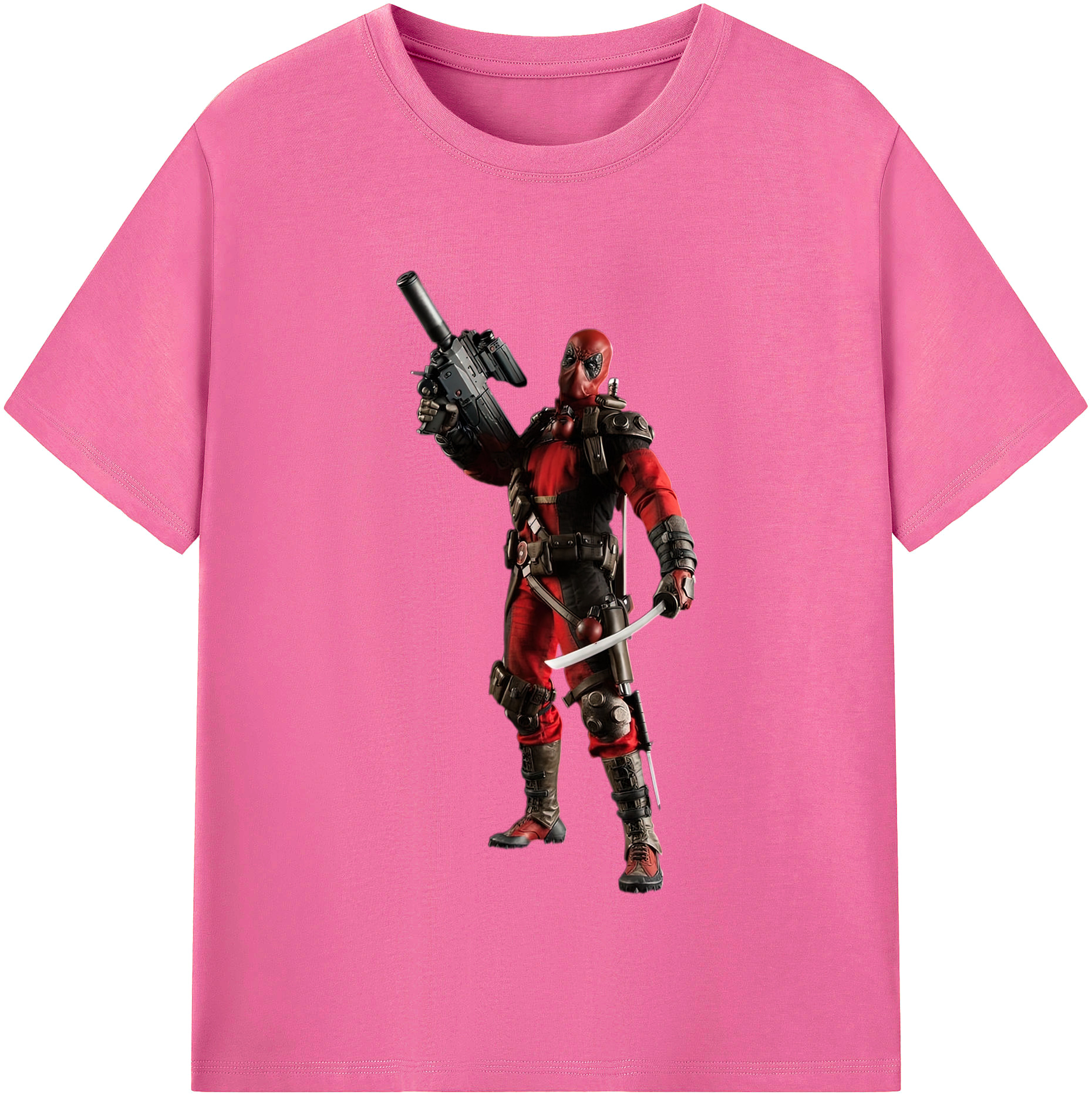 （画像用） Deadpool デッドプール レディースカジュアルプリントTシャツ（綿100％）